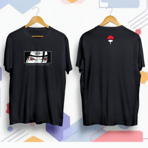 Cotton T-Shirt, Anime T-Shirt, Naruto, Itachi Uchiha logo