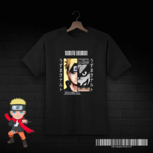 NARUTO T-SHIRT - Anime Black Cotton T-shirt